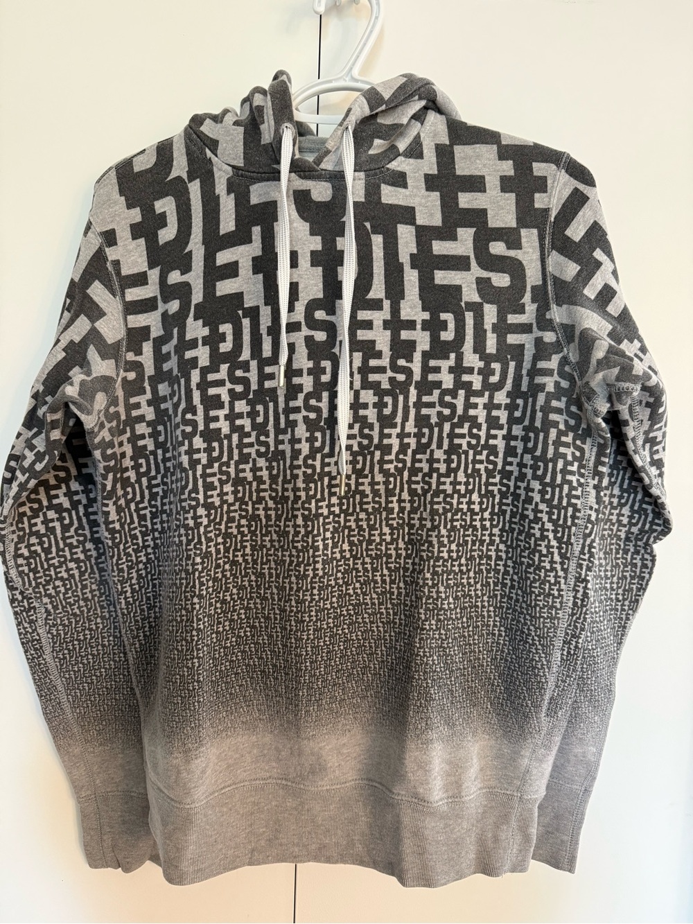 Vintage Gradient Logo Hoodie: Diesel